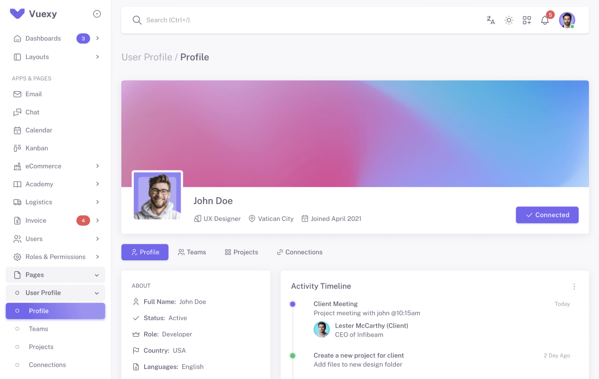 vuexy-user-profile-page-demo